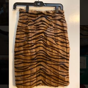 Never worn fur skirt!